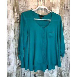 Style & Co. turquoise blouse XL.